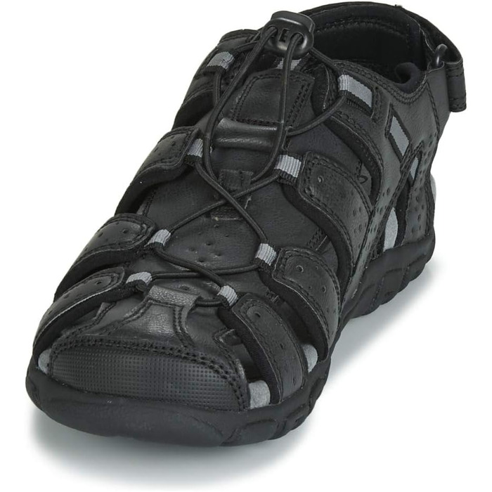 Чоловічі сандалі Geox Strada C9999, чорні, 43 EU – оригінальна італійська якість