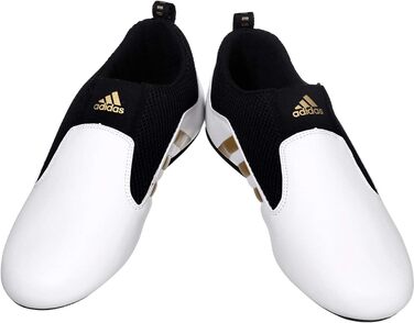 Кеди для карате та тхеквондо Adidas для дорослих та дітей, білий та золотий, 38.5 EU
