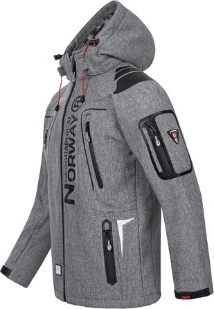 Функціональна куртка Geographical Norway Tangata для активного відпочинку, червона (S, Blended Grey)