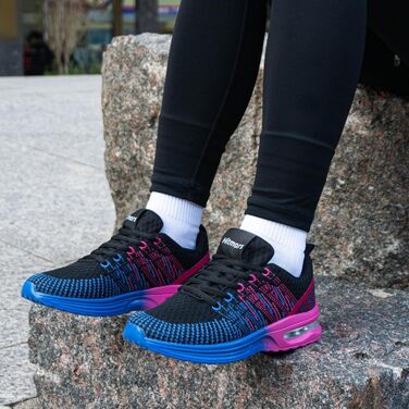 Жіночі кросівки для бігу Hitmars: зручні, дихаючі, з підошвою, що не ковзає. Розміри EU 36-42 (чорний, фіолетовий, блакитний)