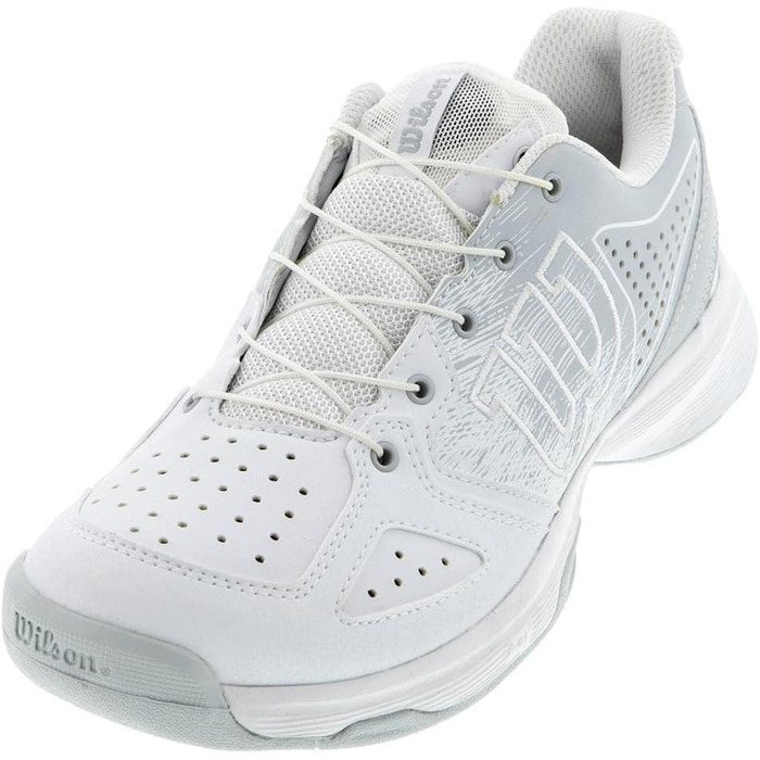 Тенісні кросівки Wilson KAOS QL Junior – білі дитячі кросівки (34 EU, білий, блакитний, чорний)