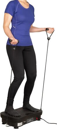 Віброплатформа Newgen Medicals з Bluetooth та динаміками: 180 рівнів, LED-дисплей для фітнесу та м'язового тренування