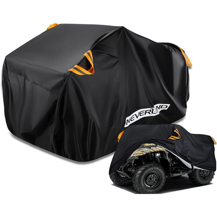 Чохол для квадроцикла NEVERLAND XXXL 256 x 110 x 120 см - водонепроникний, захист від бруду, UV-захист, зимовий, 210D Oxford