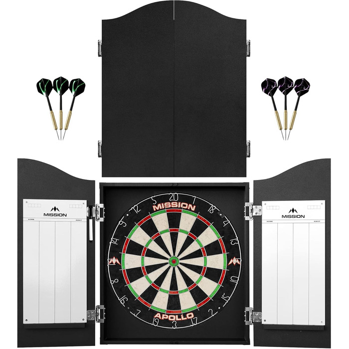 Дартс-набір Mission Darts Home Center з мішенню та 2 комплектами дротиків