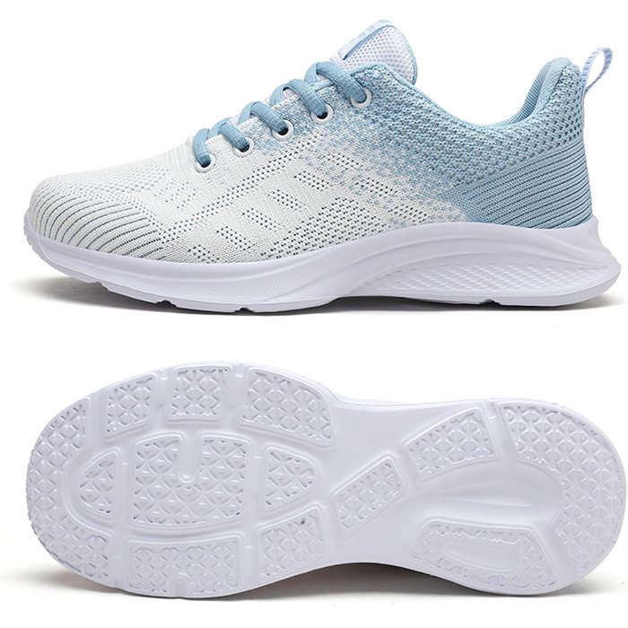 Спортивні кросівки для чоловіків та жінок. Підходять для бігу, фітнесу, прогулянок та активного відпочинку. Розміри 35-45 EU, колір блакитний.