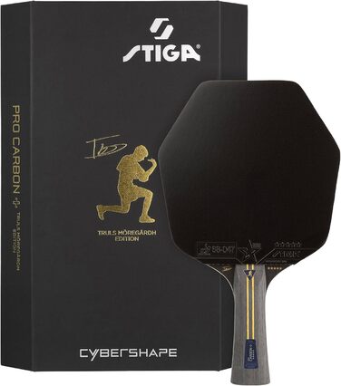 Пінний стіл STIGA Pro Carbon Plus Cybershape Truls Edition - професійний, 5 зірок, Touch Carbon, ITTF, для атакуючих гравців