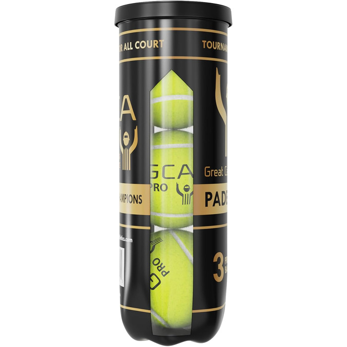 М'ячі для падел-тенісу Great Call Athletics Pro Tournament, 3 шт. - професійна якість, для ракет 4