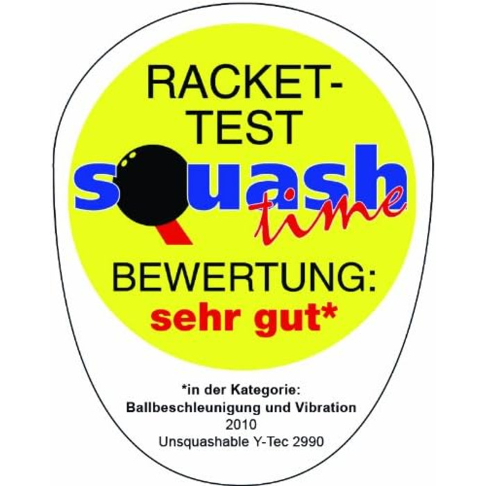 Ракетка для сквошу Unsquashable Y-Tec 2990 C4 з чохлом, біла