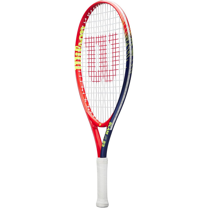 Тенісна ракетка Wilson Slam Junior 23 для хлопчиків, червоно-жовта, натягнута, 205г, довжина 23 дюйми