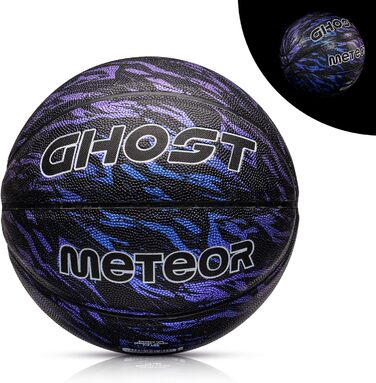 Світний баскетбольний м'яч Meteor №7, флуоресцентний, для тренувань, м'який, світиться у темряві, ідеально підходить для дітей та підлітків