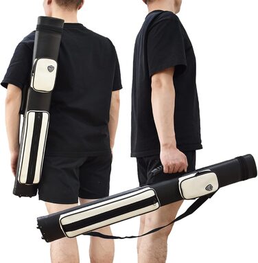 Чохол для більярдної кули (2 шт.) Hartschalenkoffer, чорно-білий, F10