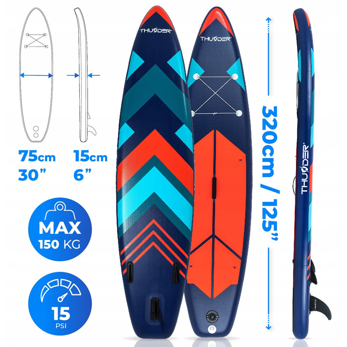 SUP-дошка Thunder Stripes 320 см