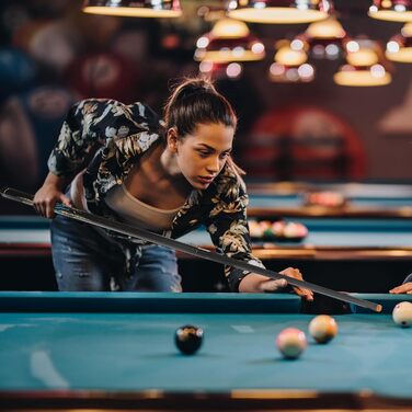 Більярдний кий HomeSeason з скловолокна, 147.3 см, професійний (з чохлом)