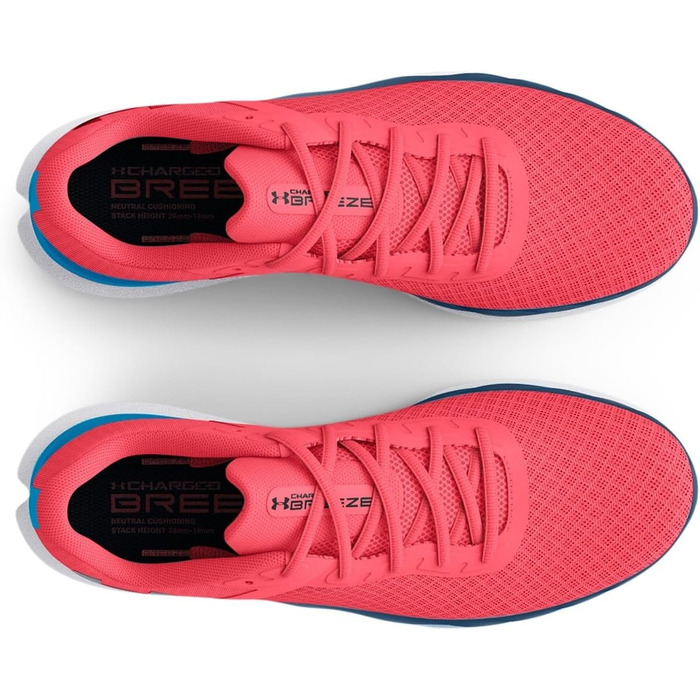 Чоловічі бігові кросівки Under Armour Charged Breeze (40.5 EU, Blitz Red)