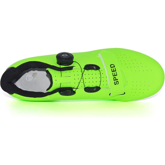 Велотуфлі для їзди на велосипеді: шосе, MTB, спіннинг. Сумісні з SPD/SPD-SL. Для чоловіків та жінок (44 EU, Зелений)