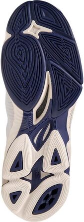 Волейбольне взуття Mizuno Wave Lightning Z7 Mid - Біло-блакитне, висока видимість, розмір 38.5 EU
