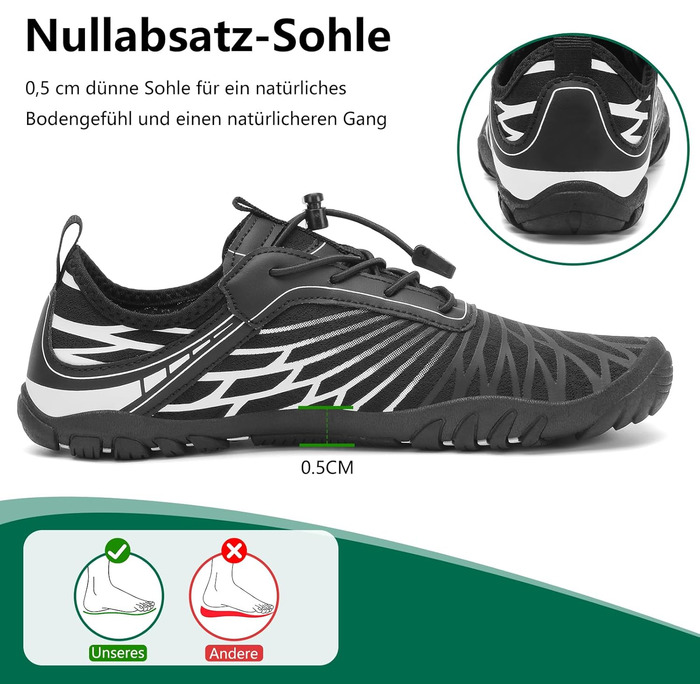 Жіночі шльопанці Sagaro для плавання та відпочинку, дихаючі, швидко сохнуть, широка передня частина, розмір 35-43, білий/чорний