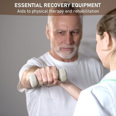 Набір гантелей Kurzhanel-Set 30 кг з підставкою для дому та фітнес-залу | Küstenbrise (12 кг, Sand Stone)