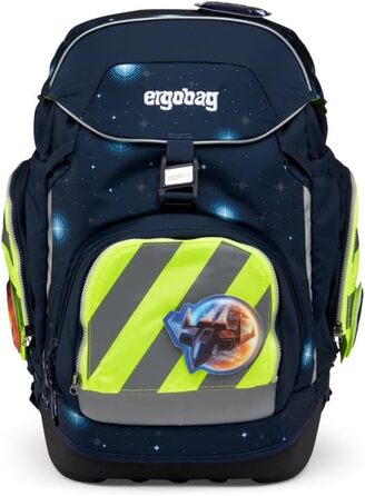 Комплект безпеки ergobag з відбивачами для рюкзаків pack, cubo, cubo light (жовтий, 3 шт, універсальний розмір, після липня 2019)