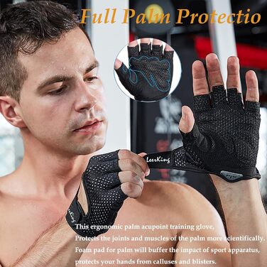 Рукавички для фітнесу LeerKing: дихаючі спортивні рукавички для жінок та чоловіків, ідеальні для тренувань, велоспорту, йоги та танців