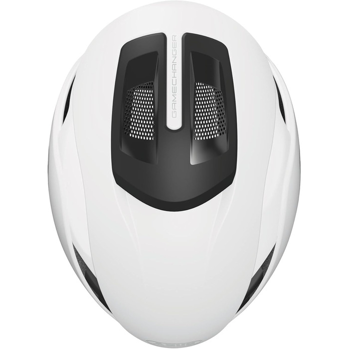 ABUS Шолом для шосейної їзди Gamechanger 2.0 - Аерошолом преміум-класу, білий (polar white), розмір L (57-61 см)