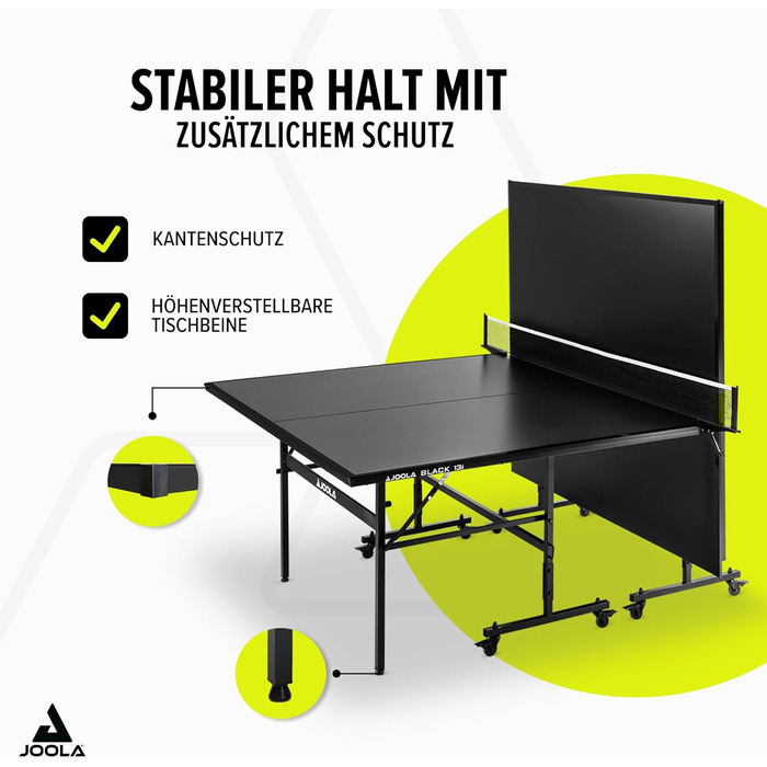 Стіл для пінг-понгу JOOLA Inside 13 - розкладний, для залу, 274x152.5x76 см, в комплекті сітка