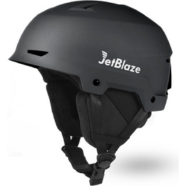 Шолом для сноуборду та лиж для чоловіків та жінок, чорний, розмір L (59-61 см)