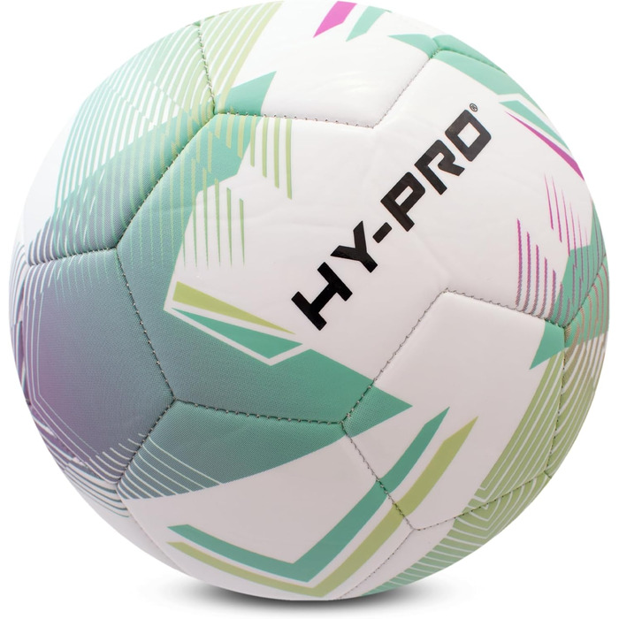 Футбольний м'яч Hy-Pro №5 з ПВХ покриттям для тренувань та ігор (Chevron Green)