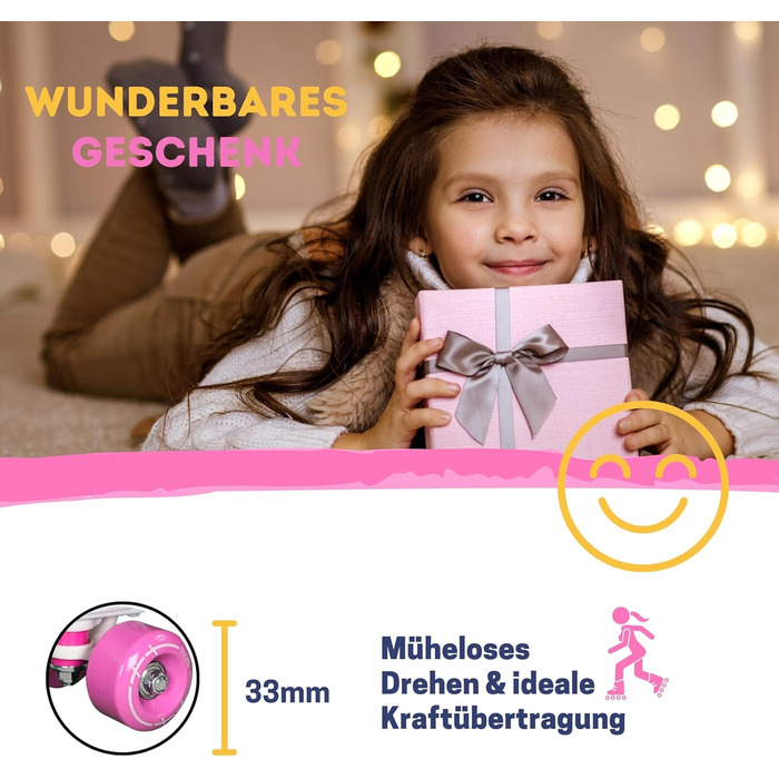 Інлайневі ролики Best Sporting для дітей, регульовані по розміру, з гальмом, зелено-чорного (рожево-чорного) кольору