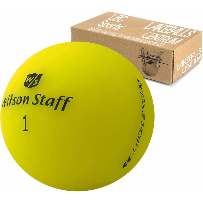 Гольф-м'ячі Wilson Staff Dx2/Duo Soft Optix жовті, матові, преміум, б/в, у сітці