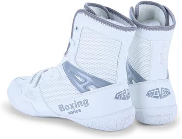 Боксерські рукавички для чоловіків. Зручні боксерські рукавички для тренувань, занять боксом та єдиноборствами. Дихаючі, білі та сірі рукавички для боксу, фітнесу та бодібілдингу. Розмір 43 EU