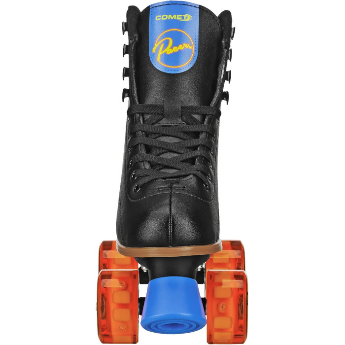 Дитячі роликові ковзани Pacer Comet Hightop чорного та срібного кольорів, з підсвічуванням коліс, розмір Youth 3