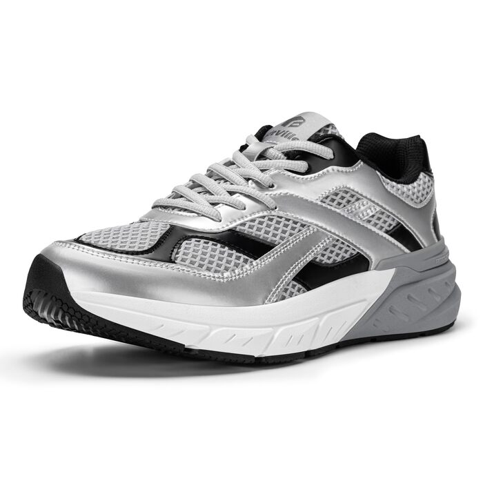 Чоловічі кросівки для бігу FitVille Neo V6 42.5 EU (срібно-сірий) – широкі, дихаючі, з амортизацією