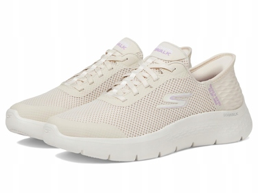 Жіночі спортивні кросівки Skechers, бежеві, текстильні, розмір 40