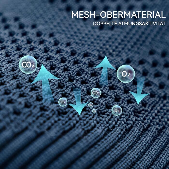 Чоловічі кросівки без шнурівків Slip-on, сітка, дихаючі, легкі, для бігу та спорту, комфортні, outdoor, джогінги, 44 EU, темно-синій