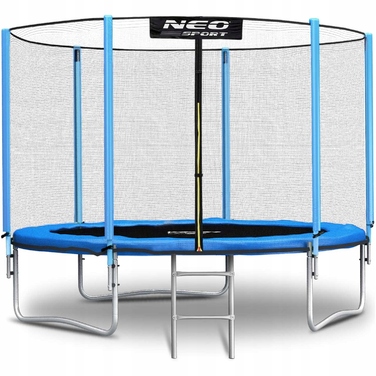 Садовий батут Neo-Sport 6ft/183см із зовнішньою сіткою та драбиною