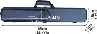 Чохол для більярдної куті, сумка для кия, сумка для більярду з оксфордської тканини, міцний, переносний, для снукеру, зберігання кия, для клубів, дому, блакитний