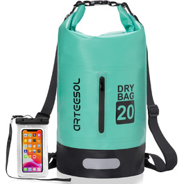 Водонепроникний мішок Blackace Arteesol Dry Bag 5L/10L/30L - міцний Packsack з регульованим ремінцем для водних видів спорту (Мінт, 20L)