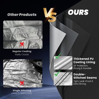 Захисний чохол для мотоцикла Motorrad 4XL, 295x110x140 см, водонепроникний, UV-стійкий, для зберігання на вулиці