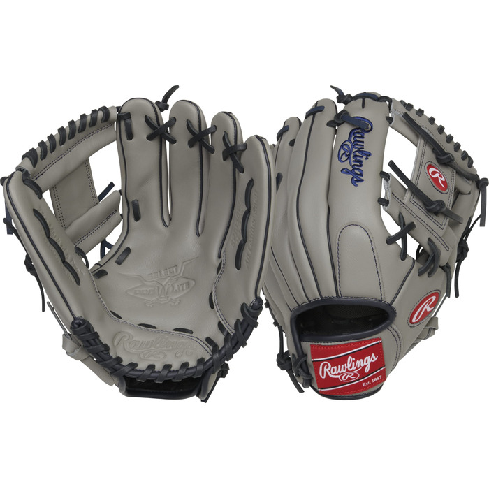 Рукавиця для бейсболу Rawlings Select Pro Lite Youth (11-12.5 дюймів) для інфілдера, права рука, сіра