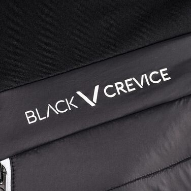 Чоловіча лижна куртка Black Crevice для гірськолижного туризму. Тепла зимова куртка з нейлону, PES та спандексу. Вітро- та водонепроникна, з великою свободою рухів. Чорно-біла.