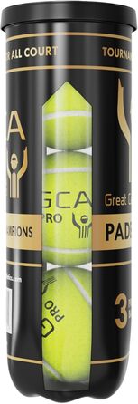 М'ячі для падел-тенісу Great Call Athletics Pro Tournament, 3 шт. - професійна якість, для ракет 4
