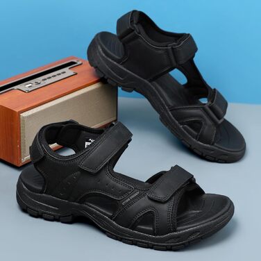 Чоловічі сандалі ARRIGO BELLO для трекінгу та пляжу, чорні, розмір 43 EU