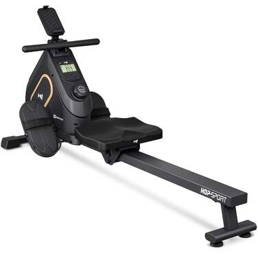 Гребний тренажер Hop-Sport HS-085R Bazel магнітний чорно-золотистий