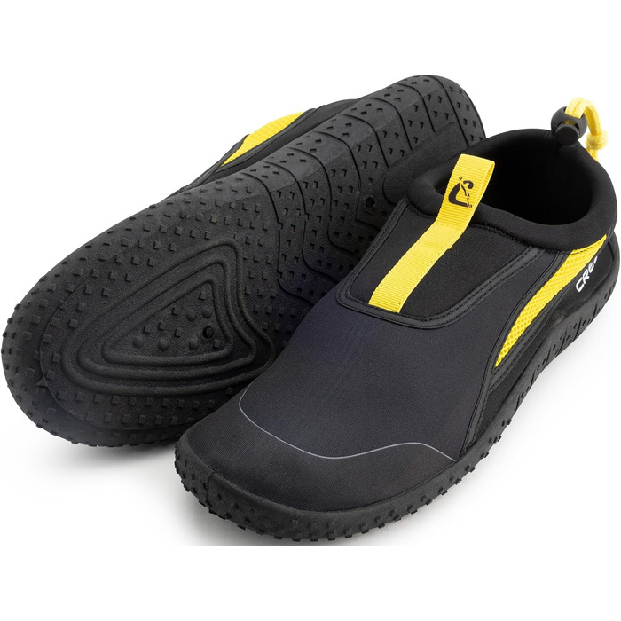 Взуття Cressi Coco - Швидковисихаючі аквашузи для скель, моря, пляжу. Підходять для серфінгу, басейну та водних видів спорту, унісекс, чорно-жовтий, 41.5 EU