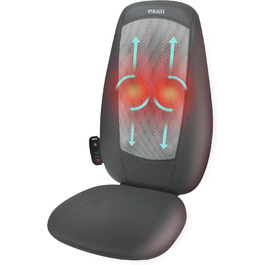 Масажна накидка Homedics Shiatsu для спини та плечей, з підігрівом і вібрацією, 3 режими масажу, чорна