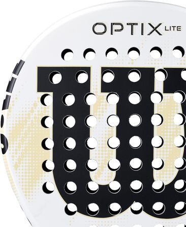 Ракетка для падел Wilson Optix V2 Lite (Біла) - Легка, для початківців, з скловолокном, 45.9x27.6x8.3 см
