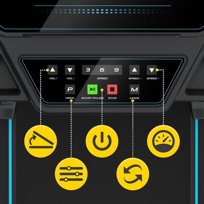 Електрична бігова доріжка 4FIZJO MY-RUN до 90 кг