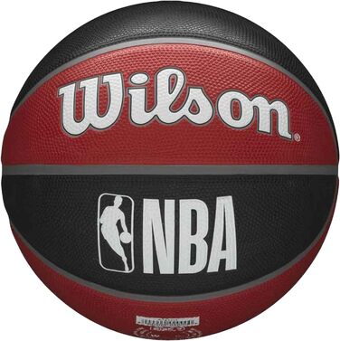 М'яч для баскетболу Wilson NBA Team Tribute, розмір 7, 75 см, червоний