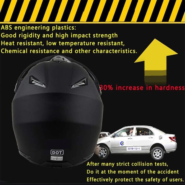 Мотошолом Racing Motocross з окулярами та рукавичками (4 шт.) - комплект для катання на мотоциклі, dirt bike, off-road, для дорослих та дітей, червоні лінії, L (56-57 см)